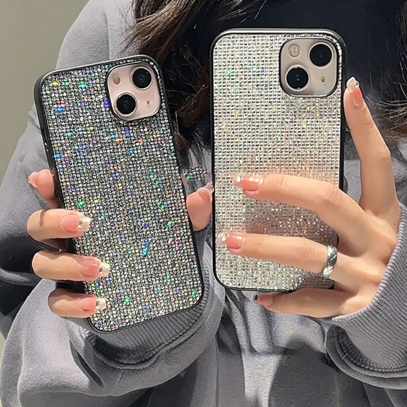 Luxury brand Bling  Glitter sequin Soft phone case for iphone 15 14 11 12 13 Pro 7 8 Plus X XS XR MAX SE MiNi Back Cover Capa - Slobuy