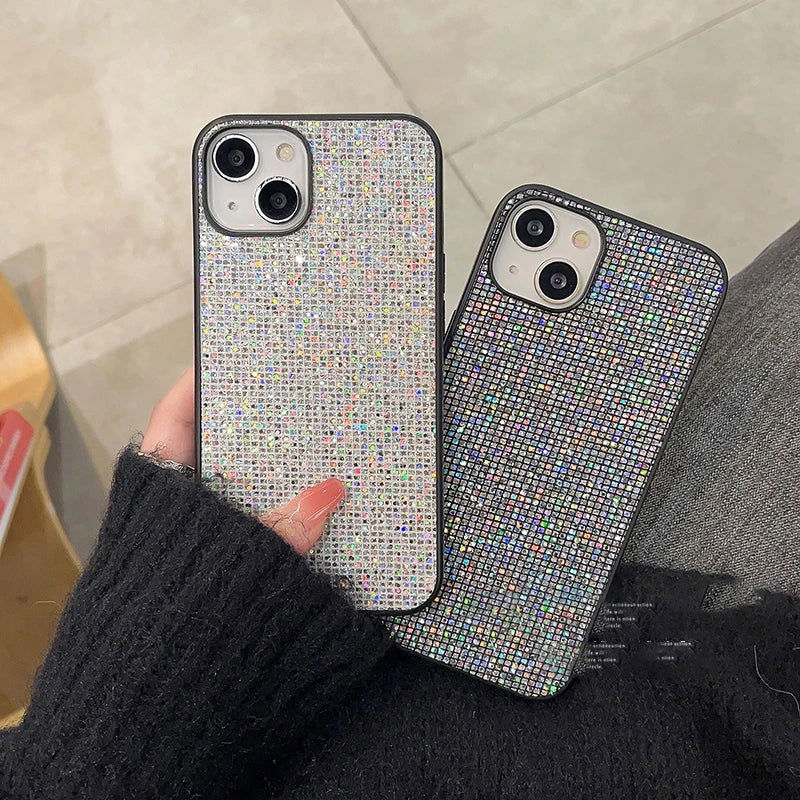 Luxury brand Bling  Glitter sequin Soft phone case for iphone 15 14 11 12 13 Pro 7 8 Plus X XS XR MAX SE MiNi Back Cover Capa - Slobuy