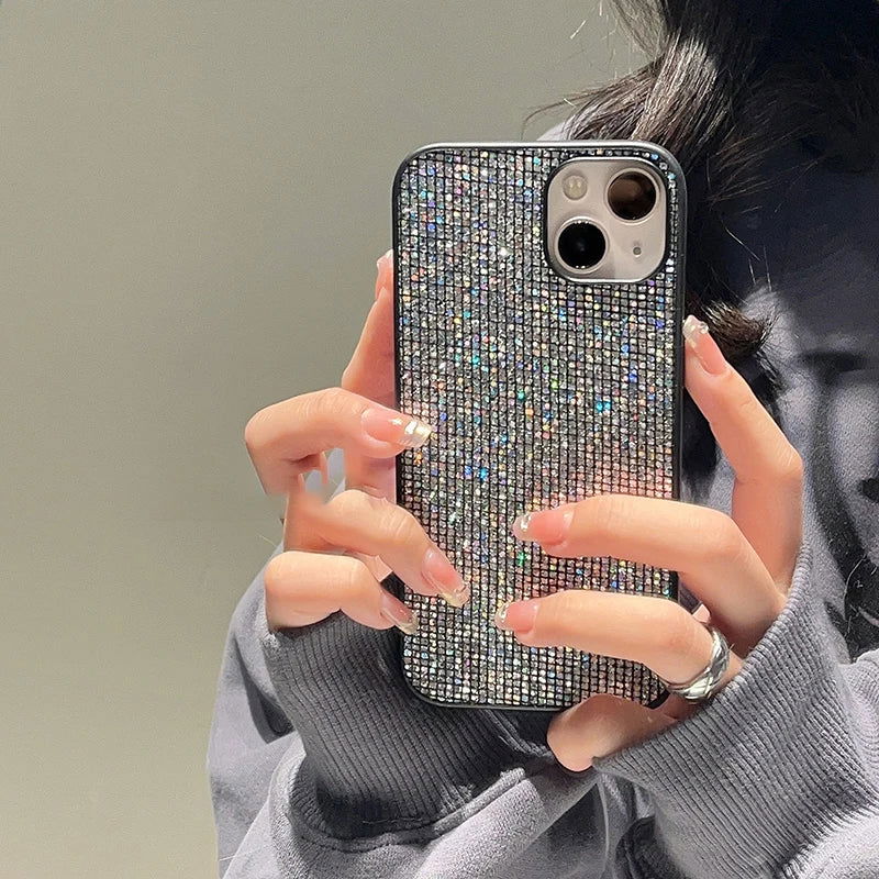 Luxury brand Bling  Glitter sequin Soft phone case for iphone 15 14 11 12 13 Pro 7 8 Plus X XS XR MAX SE MiNi Back Cover Capa - Slobuy