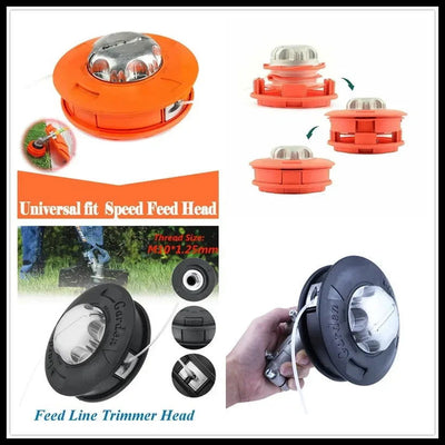 M10 Aluminum Head Nylon Grass Trimmer Head 2 Lijnen Brush Cutter Gasoline Grass Universele Bump Feed Line Strimme Garden Tools - Slobuy