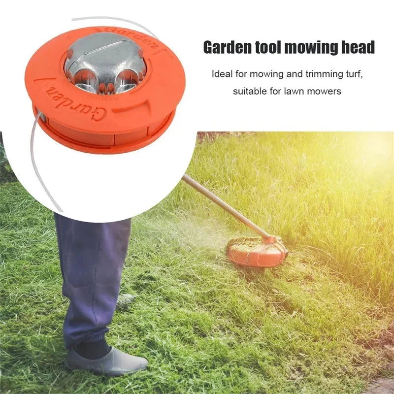 M10 Aluminum Head Nylon Grass Trimmer Head 2 Lijnen Brush Cutter Gasoline Grass Universele Bump Feed Line Strimme Garden Tools - Slobuy