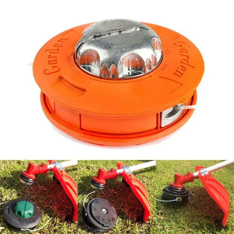M10 Aluminum Head Nylon Grass Trimmer Head 2 Lijnen Brush Cutter Gasoline Grass Universele Bump Feed Line Strimme Garden Tools - Slobuy