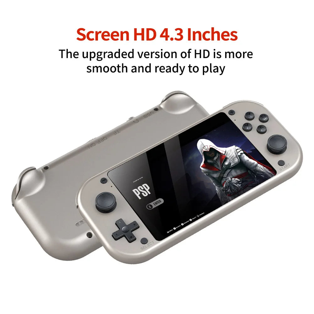 M17 Handheld Video Game Console 64G 128G Open Source Linux System 4.3inch Screen Portable Pocket Video Player Retro Gaming Conso - Slobuy