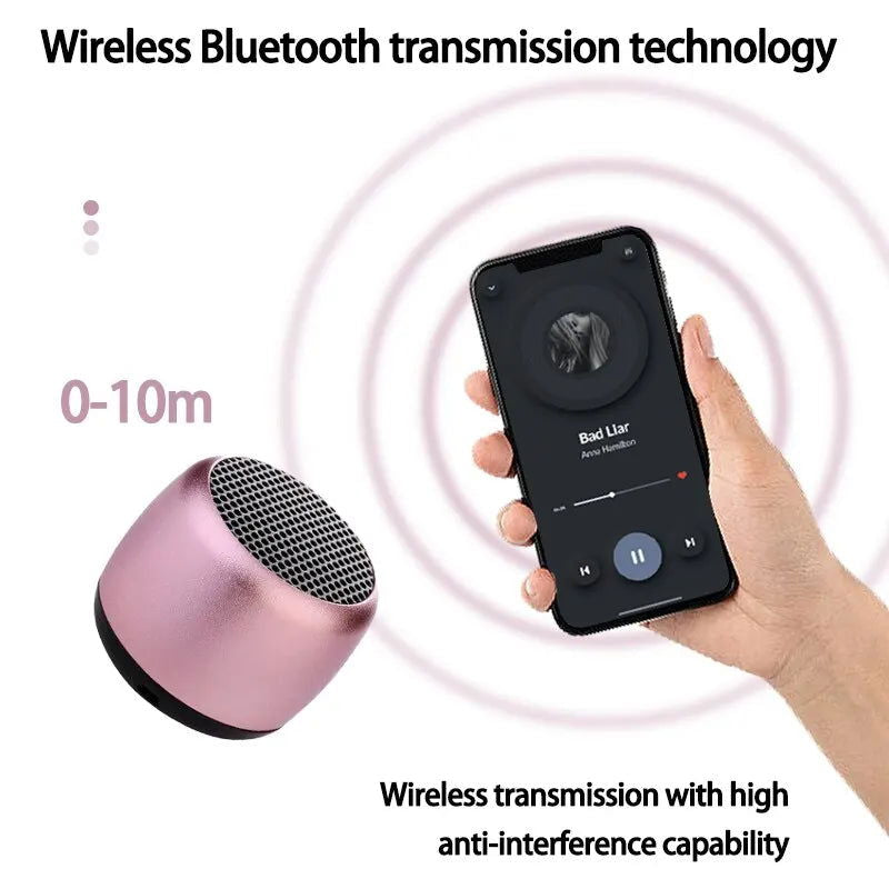 M1 Portable Bluetooth Haut-Parleur Musique Stéréo Surround Mini USB Extérieur Subwoofer Haut-Parleur Lecteur Audio Haut-Parleur - Slobuy