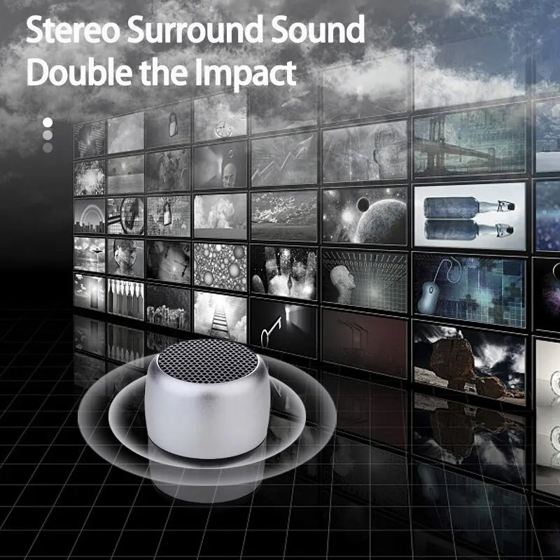 M1 Portable Bluetooth Haut-Parleur Musique Stéréo Surround Mini USB Extérieur Subwoofer Haut-Parleur Lecteur Audio Haut-Parleur - Slobuy