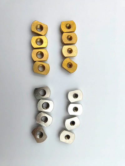 4Pcs M8 / M6 Hydrofoil Mounting Brass T-Nuts For Water Sports Surfing All Hydrofoil Tracks Outdoors Surfing Accessories - Slobuy
