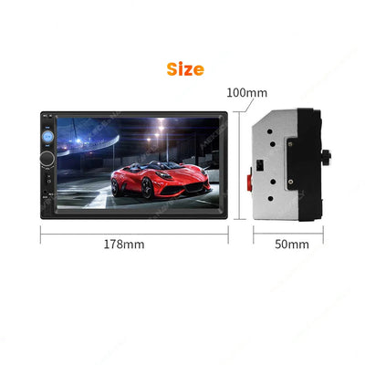 MEKEDE 2 Din MP5 Player Car Radio For Universal Autoradio Multimedia Player 2DIN Auto audio USB BT TF Card 7inch HD Touch Scree - Slobuy