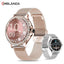 MELANDA Rosegold Smart Watch For Lady Bluetooth Call 100+Sports Mode Fitness Women Smartwatch DIY Dials For IOS Android NX19 - Slobuy