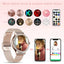 MELANDA Rosegold Smart Watch For Lady Bluetooth Call 100+Sports Mode Fitness Women Smartwatch DIY Dials For IOS Android NX19 - Slobuy