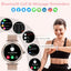 MELANDA Rosegold Smart Watch For Lady Bluetooth Call 100+Sports Mode Fitness Women Smartwatch DIY Dials For IOS Android NX19 - Slobuy