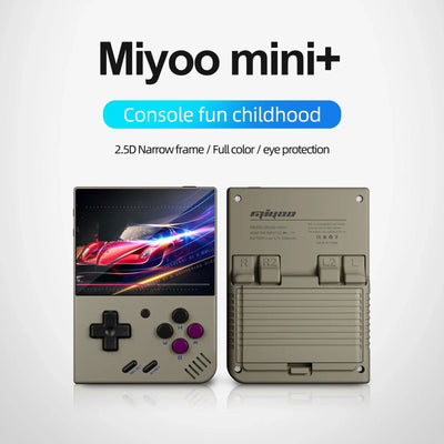 MIYOO MINI PLUS Portable Retro Handheld Video Game Console Linux System Classic Gaming Emulator 3.5 Inch IPS HD Screen Games V2 - Slobuy