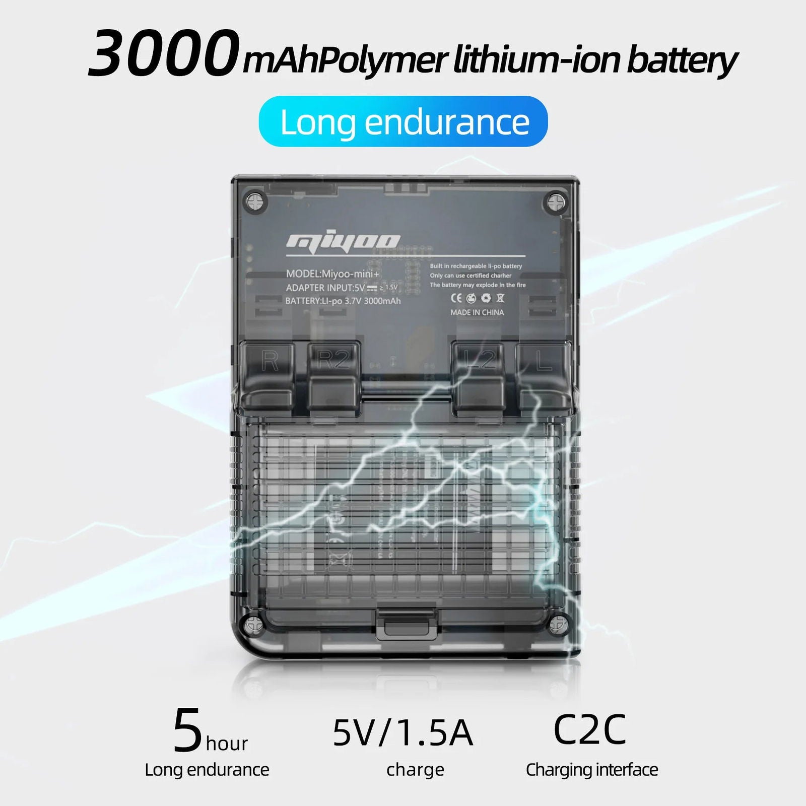 MIYOO MINI PLUS Portable Retro Handheld Video Game Console Linux System Classic Gaming Emulator 3.5 Inch IPS HD Screen Games V2 - Slobuy