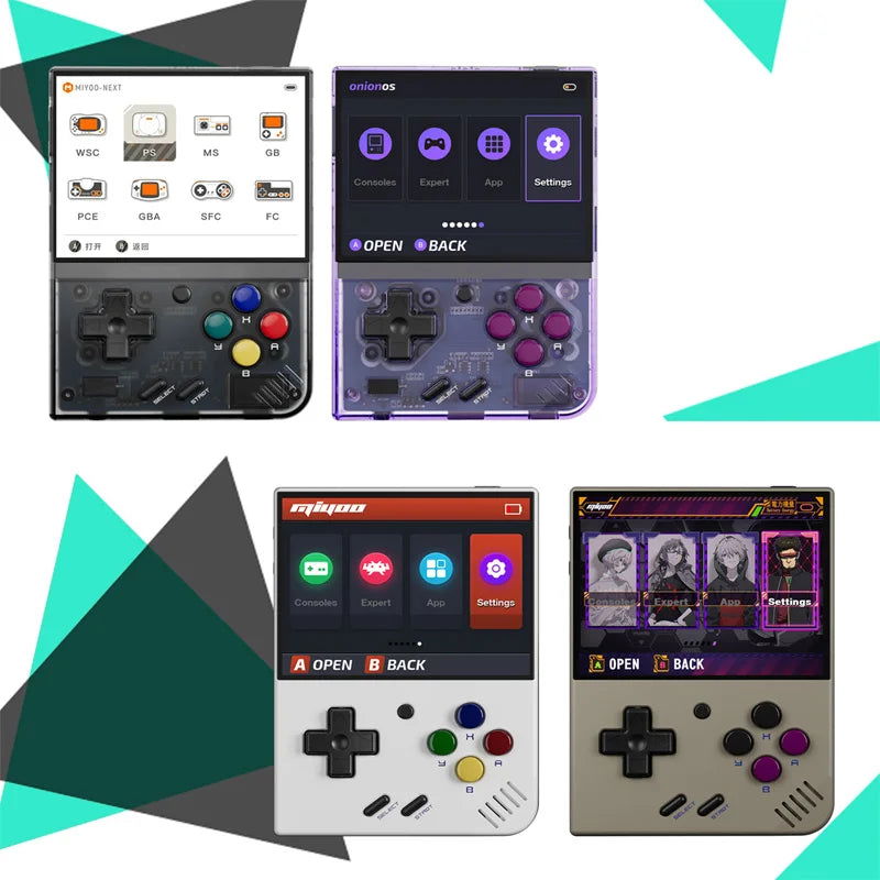 MIYOO Mini Plus Portable Retro Handheld Game Console 3.5-inch IPS HD Screen Children's Gift Linux System Classic Gaming Emulator - Slobuy