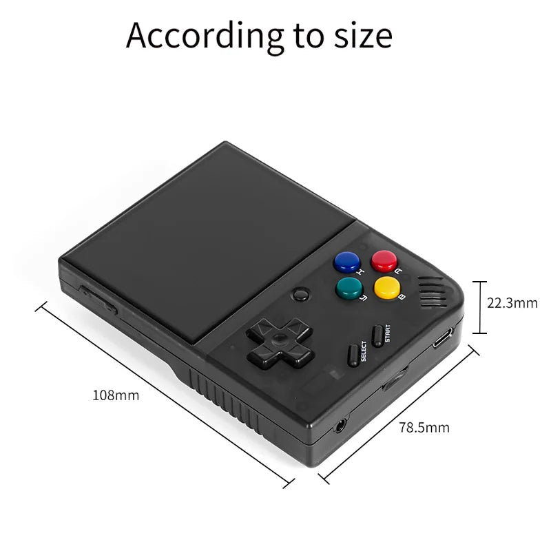 MIYOO Mini Plus Portable Retro Handheld Game Console 3.5-inch IPS HD Screen Children's Gift Linux System Classic Gaming Emulator - Slobuy