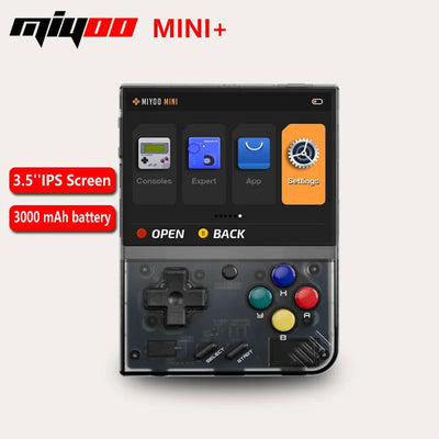MIYOO Mini Plus Portable Retro Handheld Game Console 3.5-inch IPS HD Screen Children's Gift Linux System Classic Gaming Emulator - Slobuy