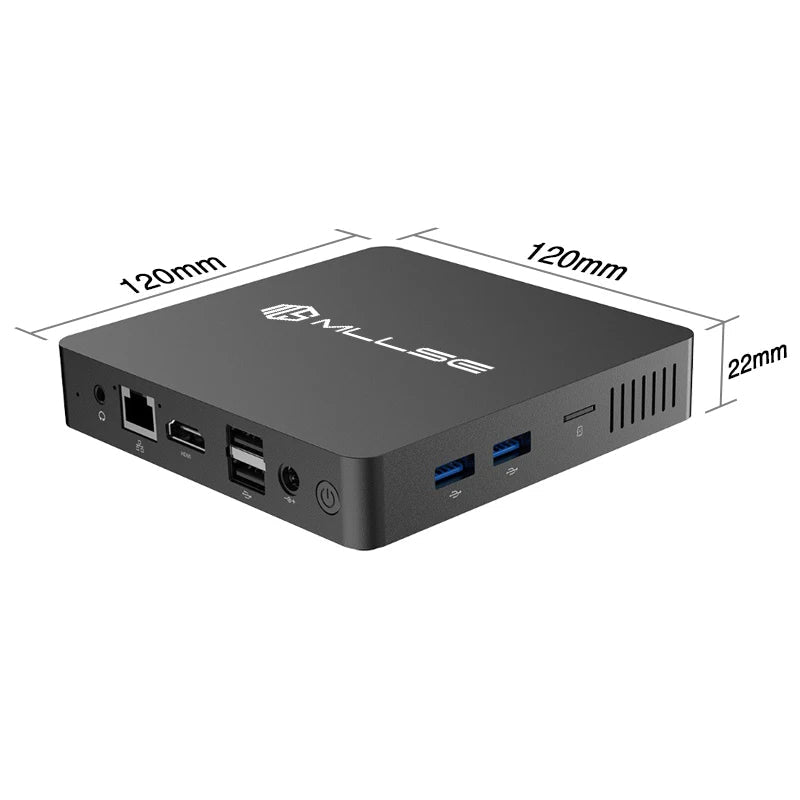 MLLSE M2 Mini PC Intel Celeron N3350 CPU 6G RAM 64G ROM USB3.0 Win10 WiFi Bluetooth 4.2 Desktop Portable Computer - Slobuy