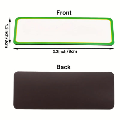 MOHAMM-Magnetic Dry Erase Name Tag Label, Reusable Plate Sticker, Whiteboards Locker, Fridge, School, Office, Home, 54 Pcs - Slobuy