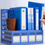 MOTARRO Magazine Container PP Material 4-section Magazine Holder Frame Assembly Desk Organizer Storage for Schools and Offices - Slobuy