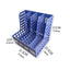 MOTARRO Magazine Container PP Material 4-section Magazine Holder Frame Assembly Desk Organizer Storage for Schools and Offices - Slobuy