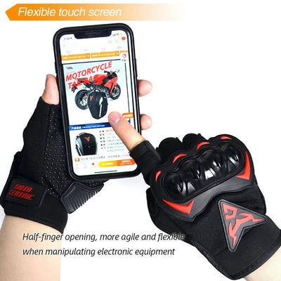 MOTOCENTRIC Summer Motorcycle Gloves Half Finger Breathable Motorcyclist Gloves ATV MTB Cycling Gloves Anti-fall Palm Guard Moto - Slobuy