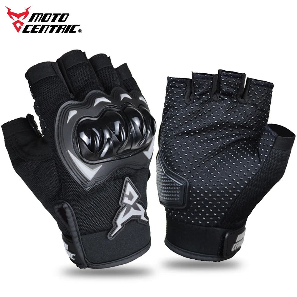 MOTOCENTRIC Summer Motorcycle Gloves Half Finger Breathable Motorcyclist Gloves ATV MTB Cycling Gloves Anti-fall Palm Guard Moto - Slobuy
