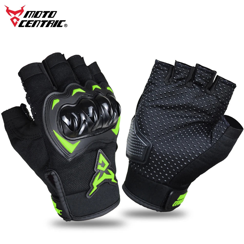 MOTOCENTRIC Summer Motorcycle Gloves Half Finger Breathable Motorcyclist Gloves ATV MTB Cycling Gloves Anti-fall Palm Guard Moto - Slobuy