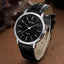 MSCXDK Brand 5pcs Black Quartz Watches Bracelet Men Business Casual Round Watch Life Tree PU Leather Bracelets Sets - Slobuy