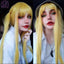 MSIWIGS Women's Synthetic Cosplay Lolita Wigs With Cut Bang Blue Pink Blonde Red Long Straight Hair For Party Lady Girl - Slobuy