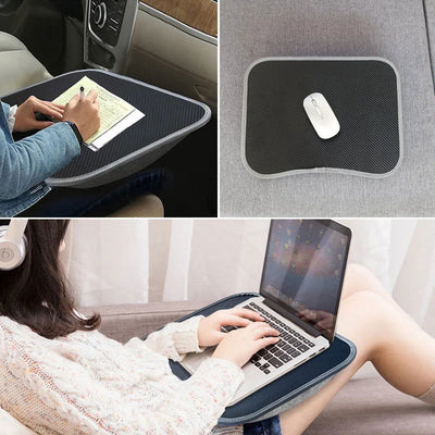 MUMUCC Multifunctional Laptop Desk With Cushion and Filled with Foam Particles, Small Pillow Table, Hard Mouse Pad Large - Slobuy