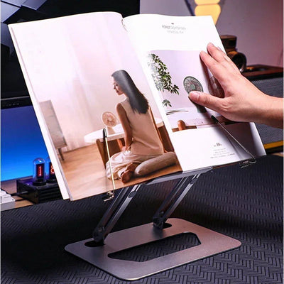MUMUCC Reading Multifunctional Stand Laptop Tablet Stand Aluminum Alloy Laptop Desk Read Desk Foldable Gaming Desk Laptop Stand - Slobuy