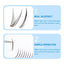 Two Boxes DIY Lashes A/M Shape Spikes Cluster Eyelash Extension FishTail Mix 3D Heat Bonded False Individual Makeup Premade Fan - Slobuy