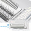 Two Boxes DIY Lashes A/M Shape Spikes Cluster Eyelash Extension FishTail Mix 3D Heat Bonded False Individual Makeup Premade Fan - Slobuy