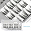 Two Boxes DIY Lashes A/M Shape Spikes Cluster Eyelash Extension FishTail Mix 3D Heat Bonded False Individual Makeup Premade Fan - Slobuy
