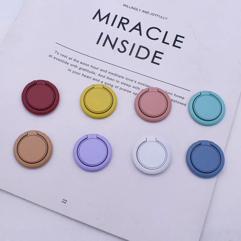 Macaron Solid Color Phone Ring Buckle Holder Mobile Phone Stand Holder Phone Grip Cell Phone Accessories Phone Ring Holder Gift - Slobuy