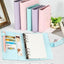 Macaroon Color A6/A5 PU Leather DIY Binder Notebook Cover Diary Agenda Planner Paper Cover School Stationery - Slobuy