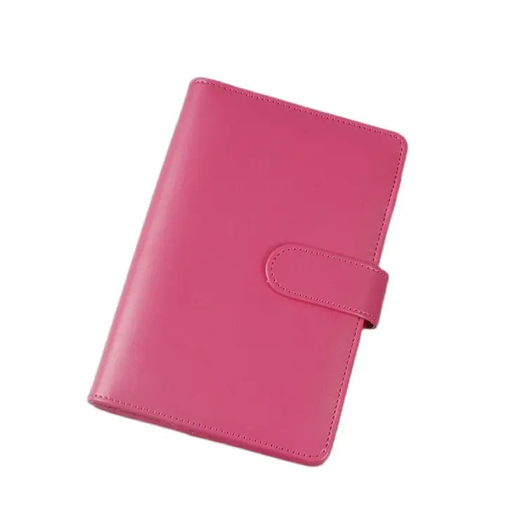 Macaroon Color A6/A5 PU Leather DIY Binder Notebook Cover Diary Agenda Planner Paper Cover School Stationery - Slobuy