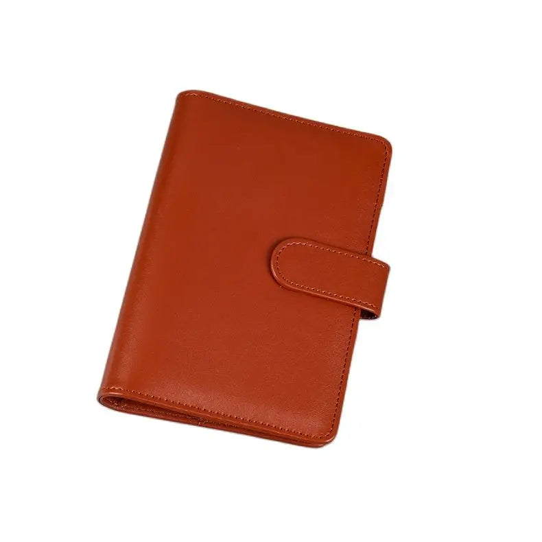 Macaroon Color A6/A5 PU Leather DIY Binder Notebook Cover Diary Agenda Planner Paper Cover School Stationery - Slobuy