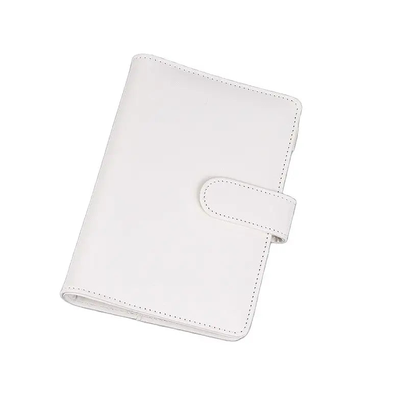 Macaroon Color A6/A5 PU Leather DIY Binder Notebook Cover Diary Agenda Planner Paper Cover School Stationery - Slobuy