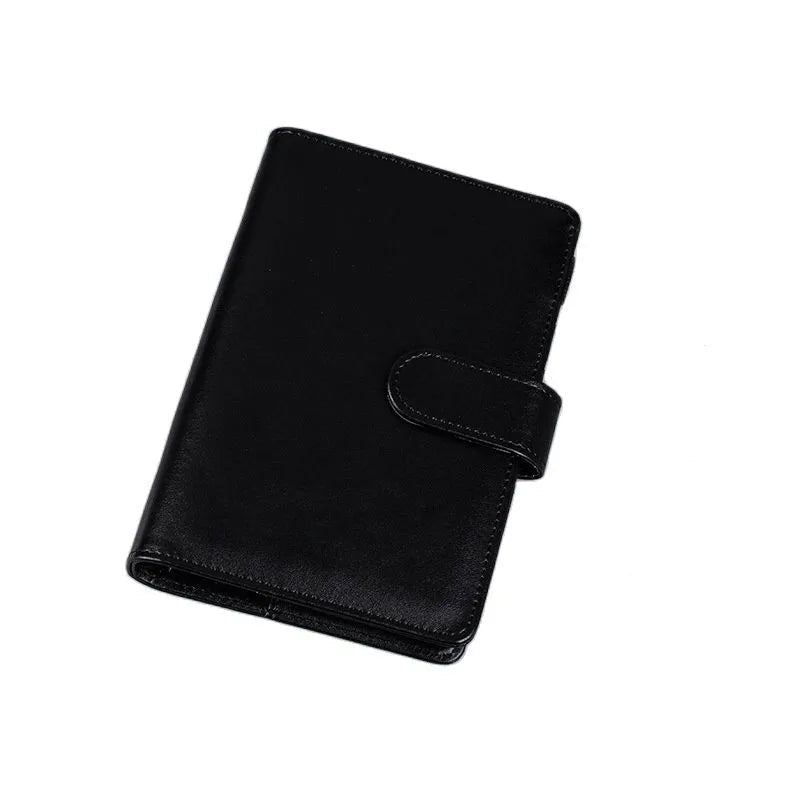 Macaroon Color A6/A5 PU Leather DIY Binder Notebook Cover Diary Agenda Planner Paper Cover School Stationery - Slobuy