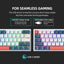 Machenike K500-B61 Mini Mechanical Keybaord 60% Form Factor 61Keys Gaming Keybaord Wired Full Key Hot-Swappable RGB Backlit - Slobuy
