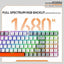 Machenike K500W Wireless Mechanical Keyboard Hot Swap Tri-mode 94 Keys RGB Backlit Gaming Keyboard for PC Gamer Laptop - Slobuy