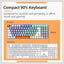 Machenike K500W Wireless Mechanical Keyboard Hot Swap Tri-mode 94 Keys RGB Backlit Gaming Keyboard for PC Gamer Laptop - Slobuy