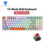 Machenike K500W Wireless Mechanical Keyboard Hot Swap Tri-mode 94 Keys RGB Backlit Gaming Keyboard for PC Gamer Laptop - Slobuy