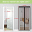 Magic Mesh Magnetic Screen Door Mesh Curtain Mosquito Net Bug Hands Free Partition Mute Striped Door Curtain Bedroom Ventilation - Slobuy
