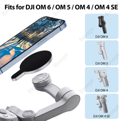 Magnetic Adapter Mobile Phone Holder Handheld Stabilizer Quick Release Accessories for DJI Osmo OM6 OM5 OM4 Gimbal for Magsafe - Slobuy