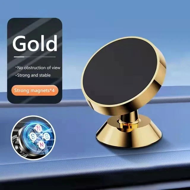 Magnetic Car Phone Holder Magnet Mount Mobile Cell Phone Stand GPS Support For iPhone 14 13 12 Pro Xiaomi Huawei Samsung Oneplus - Slobuy
