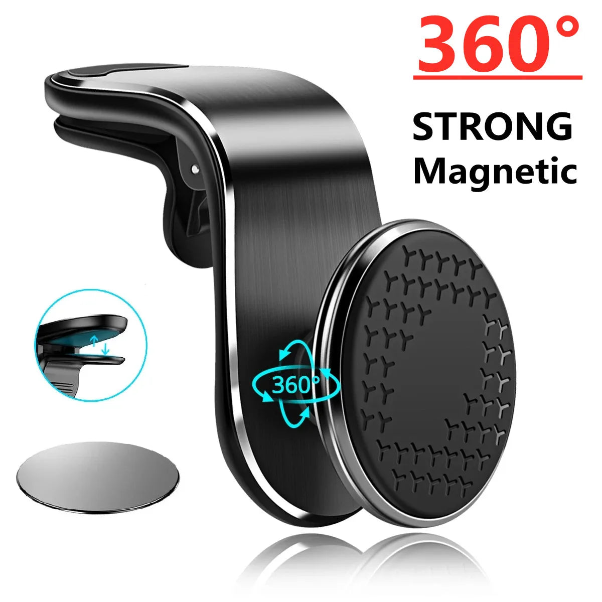 Magnetic Car Phone Holder Stand Air Vent Magnet Car Mount GPS Smartphone Mobile Support In Car Bracket for iPhone Samsung Xiaomi - Slobuy