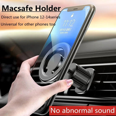 Magnetic Car Phone Holder Stand Magnet Car Mount Support GPS Mobile Bracket in Car For Macsafe iPhone 15 14 13 12 Samsung Xiaomi - Slobuy