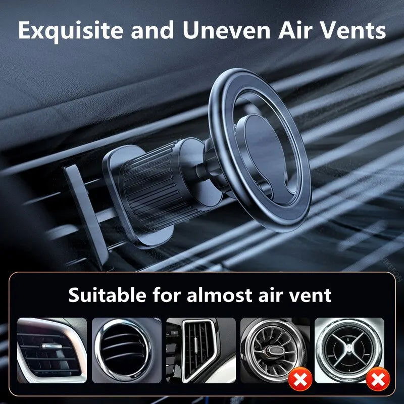 Magnetic Car Phone Holder Stand Magnet Car Mount Support GPS Mobile Bracket in Car For Macsafe iPhone 15 14 13 12 Samsung Xiaomi - Slobuy
