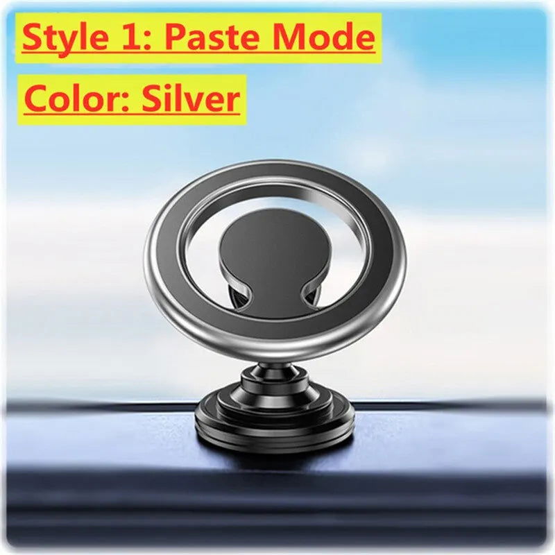 Magnetic Car Phone Holder Stand Magnet Car Mount Support GPS Mobile Bracket in Car For Macsafe iPhone 15 14 13 12 Samsung Xiaomi - Slobuy